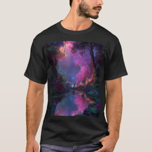 T-shirt Fée de la forêt au bord du lac