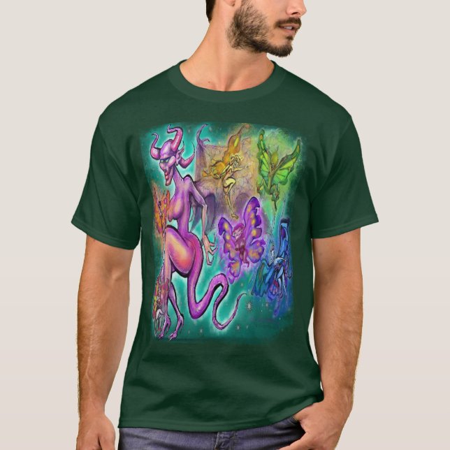 T-shirt Fée de lumière et d'ombre (Devant)