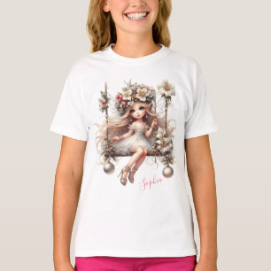 T-shirt Fée de Noël blanche