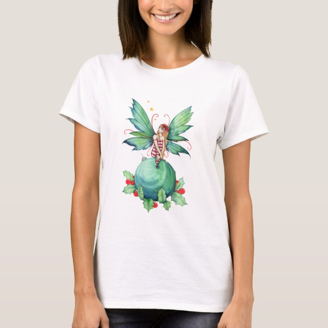 T-shirt fée de Noël mignonne (Devant)