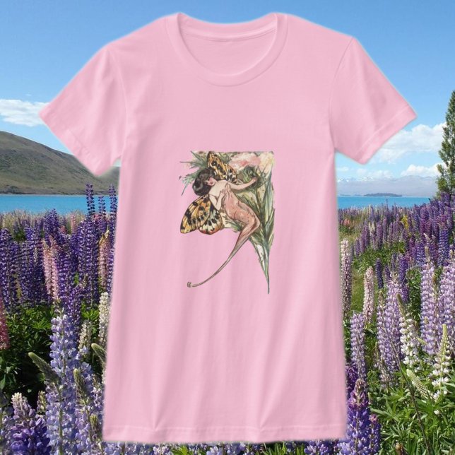 T-shirt Fée de papillon Art nouveau vintage (Créateur téléchargé)