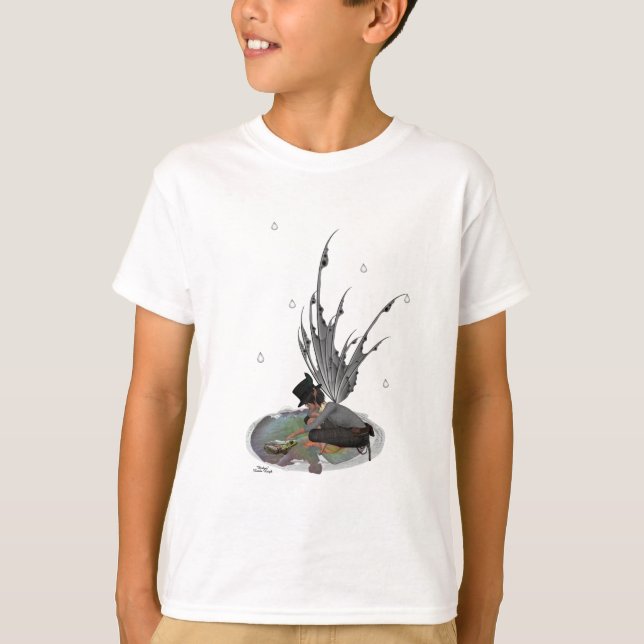 T-shirt Fée de pluie Garçon avec grenouille Enfants Garçon (Devant)