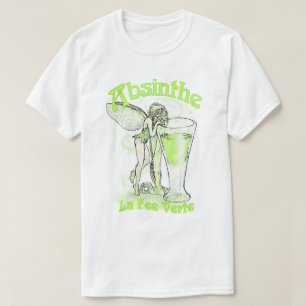 T-shirt Fée de Verte d'honoraires de La d'absinthe avec le