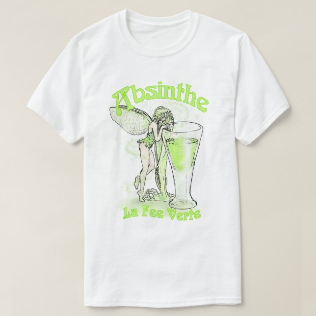 T-shirt Fée de Verte d'honoraires de La d'absinthe avec le (Design devant)