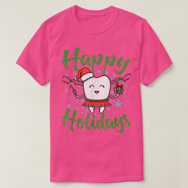 T-shirt Fée des dents Joyeux Conception pour Dentist Dent (Design devant)