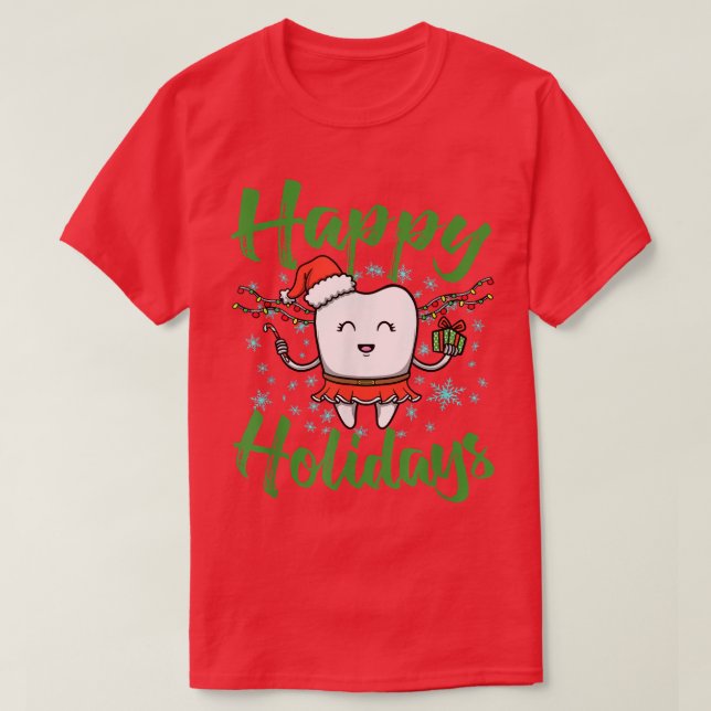 T-shirt Fée des dents Joyeux Conception pour Dentist Dent (Design devant)