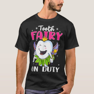 T-shirt Fée Douce Dents En Service Dentaire Hygiéniste Den