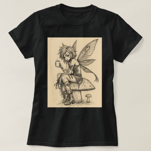 T-shirt Fée du café (Design devant)
