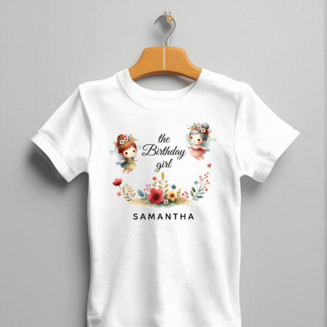 T-shirt Fée enchantée Jardin Fille fête d'anniversaire (Créateur téléchargé)