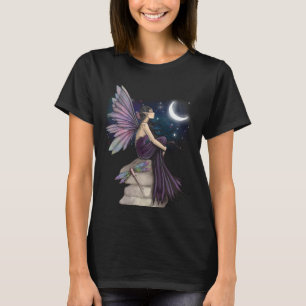 T-shirt Fée Esprit à la Dérive avec Libellule et Lune