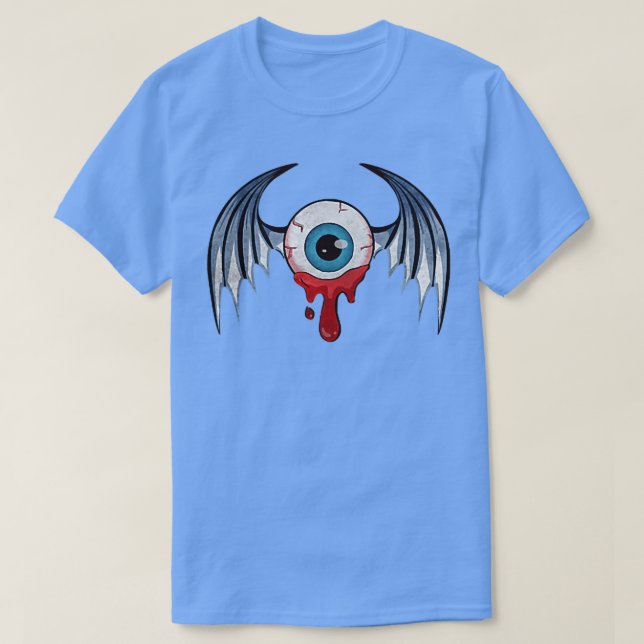 T-shirt Fée esthétique Fairycore Eyeball goutte de sang bi (Design devant)