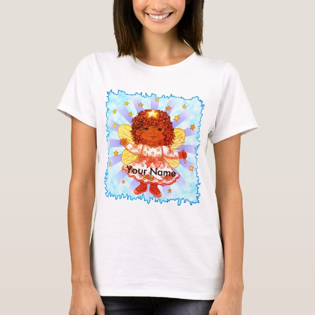 T-shirt Fée Fille Noire (Devant)