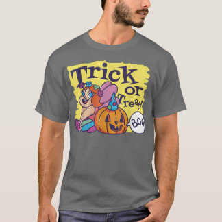 T-shirt Fée mignonne avec citrouille, tour ou gâteries, bo