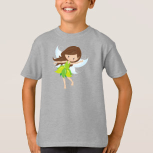 T-shirt Fée mignonne, Cheveux Brown, Fée magique, Fée de f
