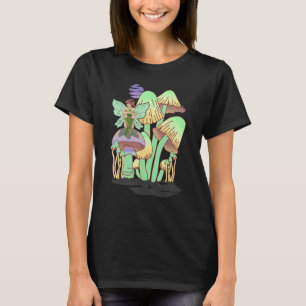T-shirt Fée Nymphe Sprite Fae Elfe Fille Goblincore Fairyc