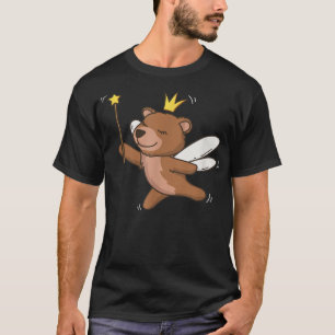 T-shirt Fée Ours Grizzly Faune Animal Mystique Fée