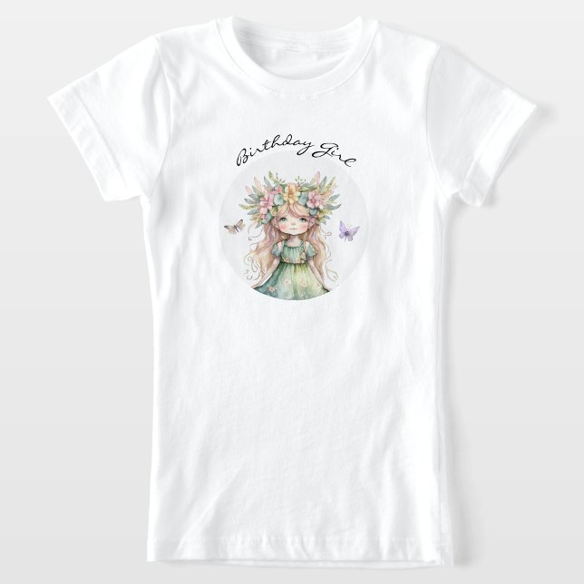 T-shirt fée pour fille d'anniversaire (Créateur téléchargé)
