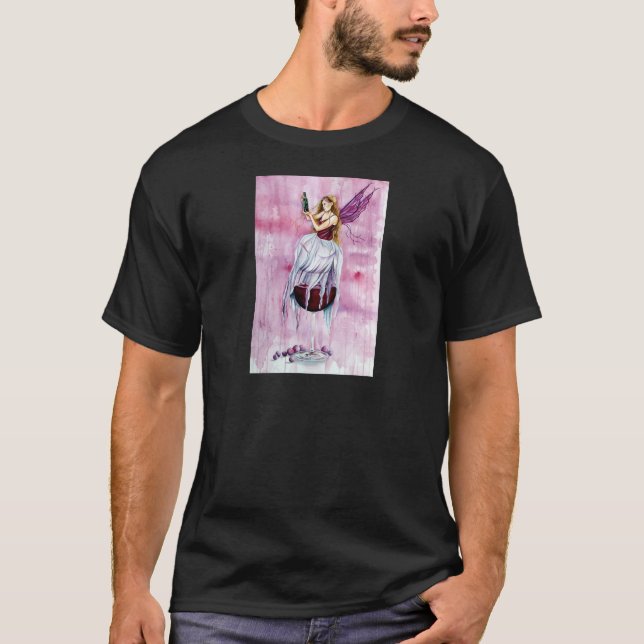 T-shirt Fée presque allée de vin (Devant)