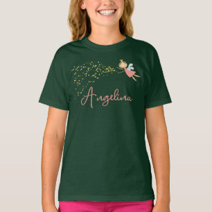 T-shirt Fée rose douce Princesse & Étoiles Fille Whimsical