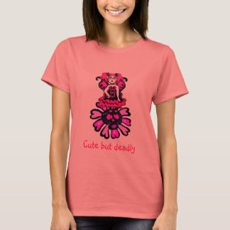 T-shirt Fée rose mignonne mais mortelle