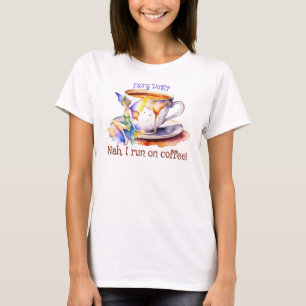 T-shirt Fée tourne sur café