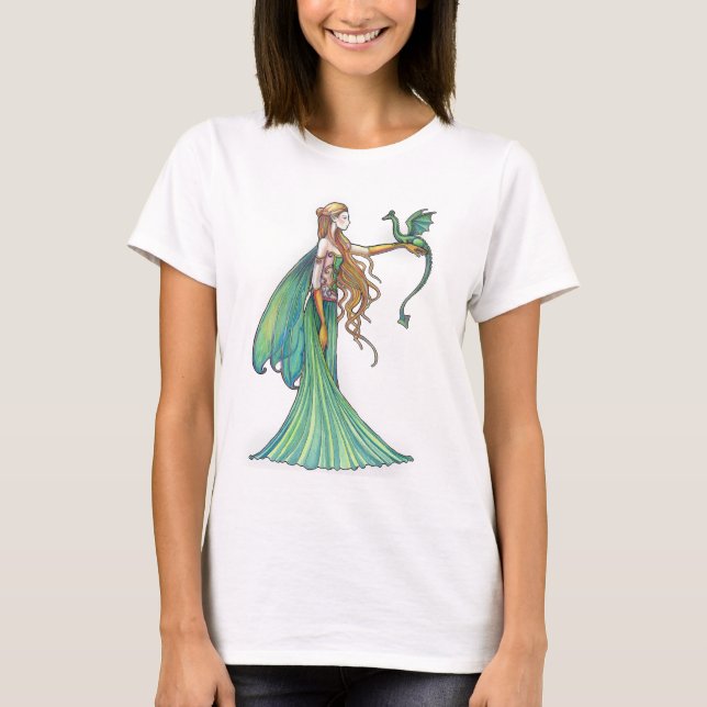 T-shirt Fée verte de discipline Dragon par Molly Harrison (Devant)