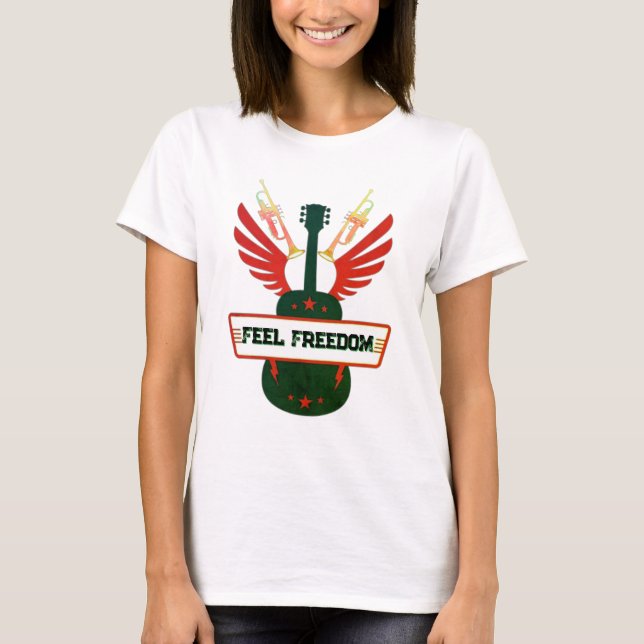 T-shirt Feel Freedom Women's Tee | Freefit 100% bobine de  (Devant)
