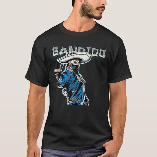 T-shirt Feel-Ink Bandido Bandit Lucha Libre Mexican Pro Wr (Devant)