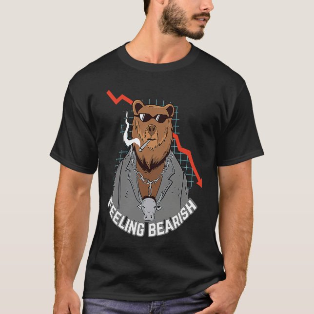 T-shirt Feeling Bearish Crypto Bitcoin Bear BTC Bullrun co (Devant)