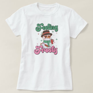 T-shirt Feeling Frosty Retro Snowman 