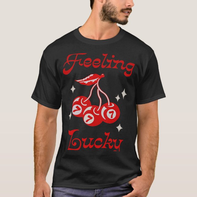 T-shirt Feeling Lucky Pink Ball Men Women (Devant)