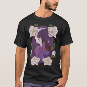 T-shirt Féerie Fée Au-Dessus De La Lune Dormir Mignonne Mi