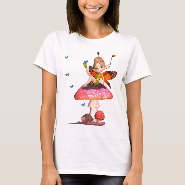 T-shirt féerique de dames mignonnes avec des (Devant)
