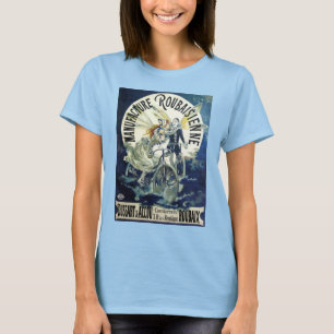 T-shirt Fées Art Nouveau vintage, Lune Pierrot