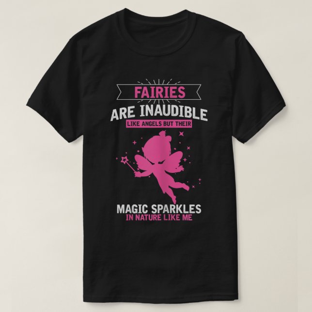 T-shirt Fées Fées Angels Magiques Éperviers Citation, Fée (Design devant)