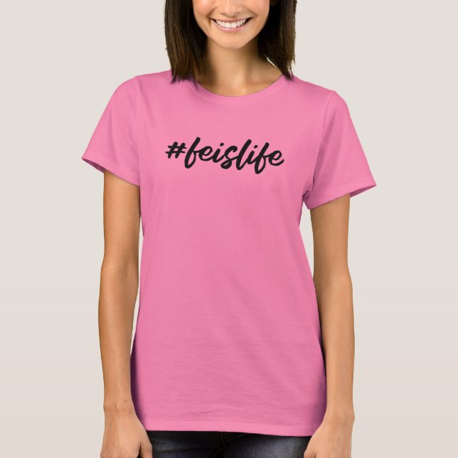 T-shirt #feislife - Black Cursive - Danse irlandaise (Devant)