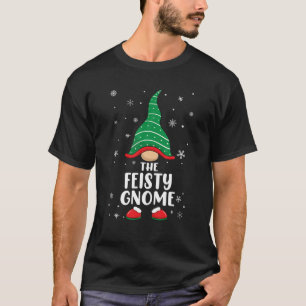 T-shirt Feisty Gnome Correspondant Famille Pyjamas de Noël
