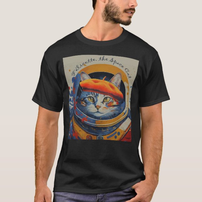 T-shirt Felicette le chat Space (Devant)