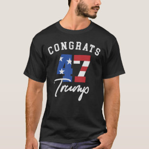 T-shirt Félicitations 47 Trump