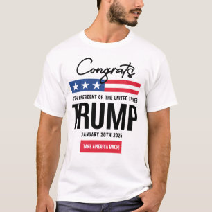 T-shirt Félicitations au 47ème président Trump
