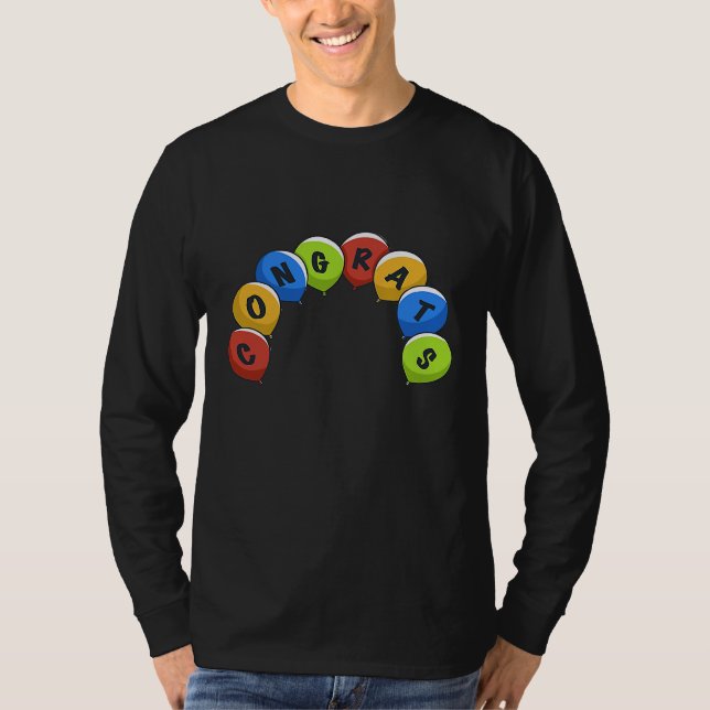 T-shirt Félicitations aux ballons (Devant)