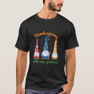 T-shirt Félicitations D'Automne Avec Mes Gnomes Mignonnes