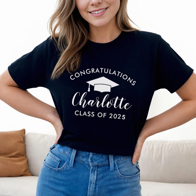 T-shirt Félicitations Diplômé Nom Promotion 2026 (Créateur téléchargé)