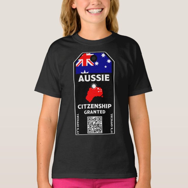 T-shirt Félicitations du Parti de la citoyenneté australie (Devant)