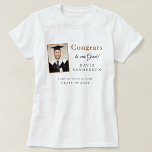 T-shirt Félicitations Grad 2024 Nom Graduation Photo