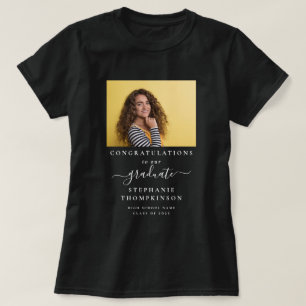 T-shirt Félicitations Grad 2025 Photo Famille Graduation B
