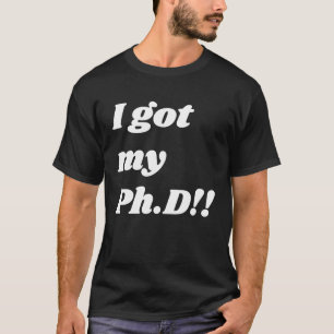 T-shirt Félicitations pour le doctorat