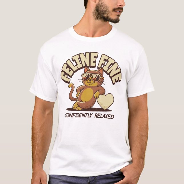 T-shirt FÉLIN FIN,Chat (Devant)