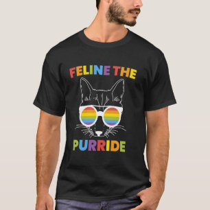 T-shirt Félin le chat de la Fierté LGBT - Gay Ally Fierté