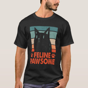 T-shirt Feline Awesome Motivational Cat Pun Inspirat